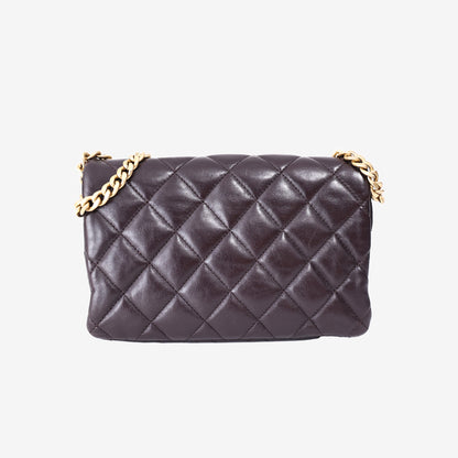 Chanel Classic Flap Bag in Brown Lambskin Leather with Gold Hardware