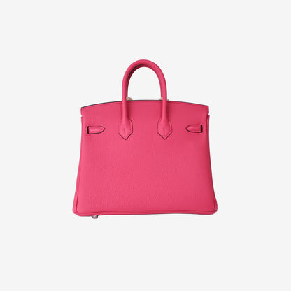 Hermès Birkin 25 in Rose Mexico Togo Leather with Palladium-Plated Hardware