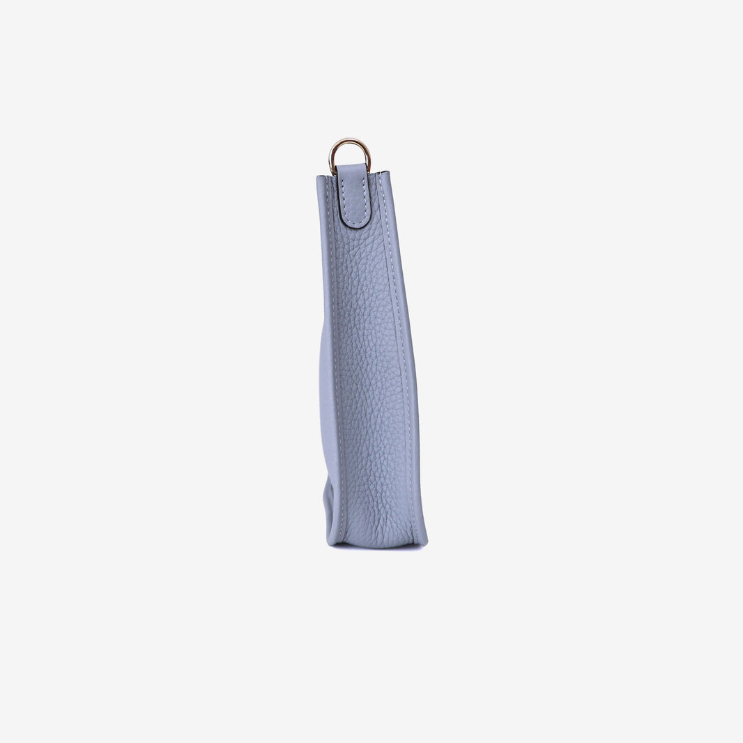 Hermès Evelyne 16 in Gris Pantin Clemence Leather with Gold Hardware side view
