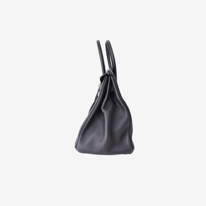 Hermès Birkin 35 in Noir Clemence Leather with Palladium Hardware