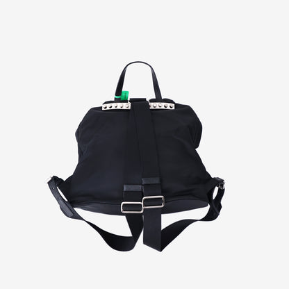 Prada Elektra New Vela Backpack in Black Nylon