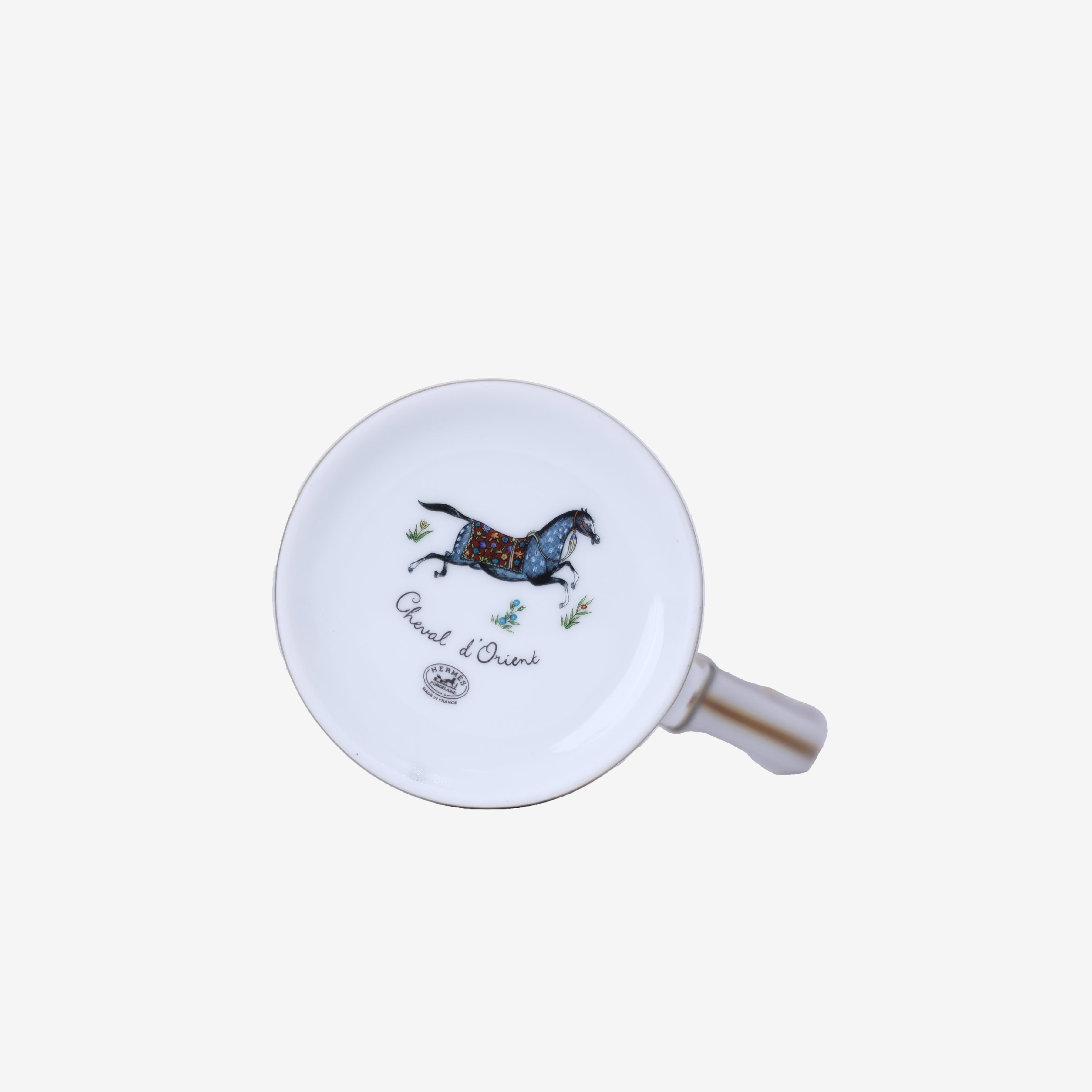 Hermès Cheval d’Orient Creamer in Multicolour Porcelain bottom view