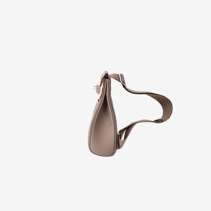 Hermès HAC à Dos 18 in Etoupe Togo Leather with Palladium Hardware