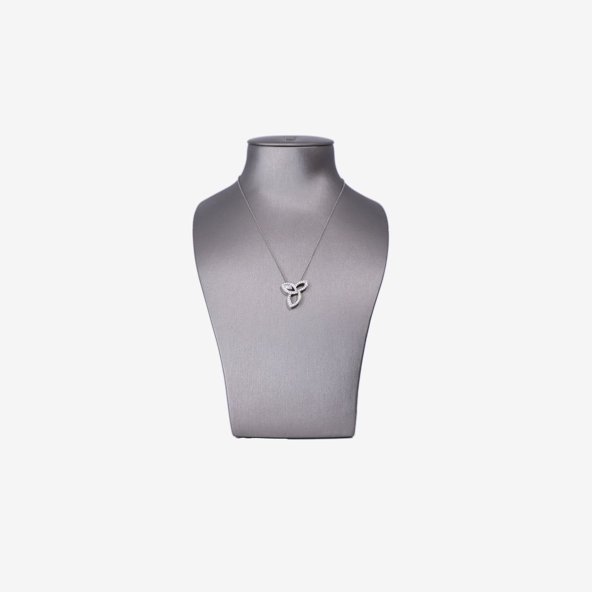 Harry Winston Lily Cluster Diamond Pendant in White Gold with Diamond front view