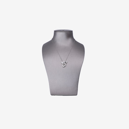 Harry Winston Lily Cluster Diamond Pendant in White Gold with Diamond front view