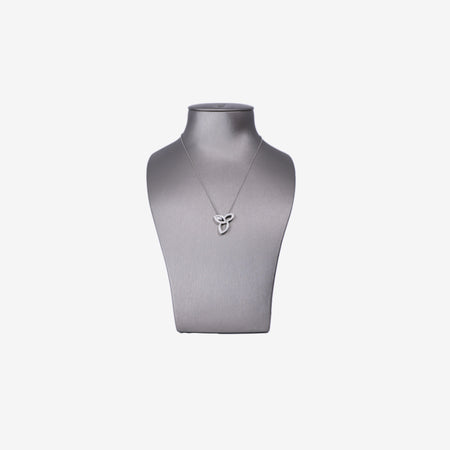 Harry Winston Lily Cluster Diamond Pendant in White Gold with Diamond front view