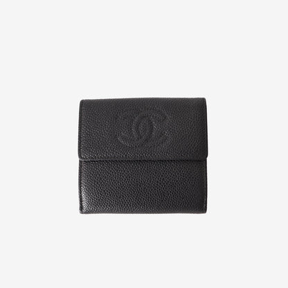 Chanel Wallet in Black Caviar Leather (Contact to Enquire)