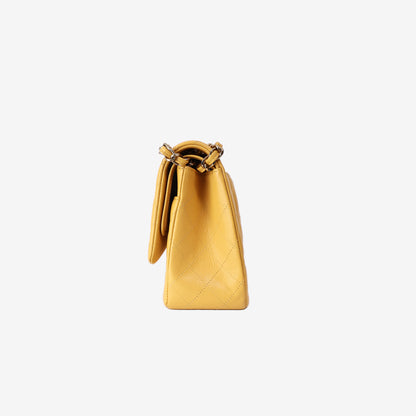 Chanel Jumbo Classic Double Flap Bag in Yellow Caviar Leather with Gold Hardware