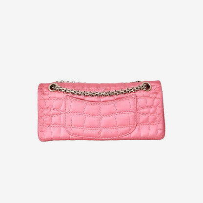Chanel 2.55 Bag in Pink Satin with Gold Hardware