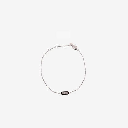 Messika Move Uno Bracelet in 18K White Gold with Diamonds