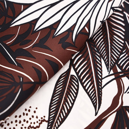 Hermès Mountain Zebra Carré 90 in Marron/Noir /Blanc/Blue Silk Twill detail view