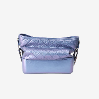 Chanel Gabrielle Large Hobo Bag in Blue Calfskin Leather with Mixed Hardware