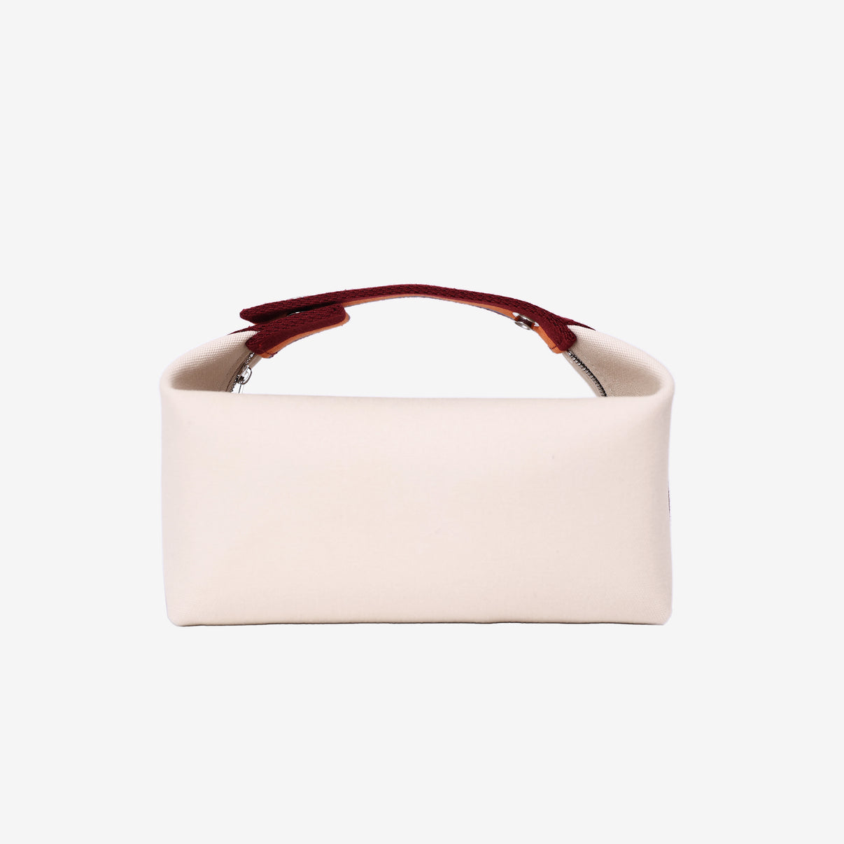 Hermès Bride-a-Brac H Pavillon Case in Naturel Cotton Canvas back view