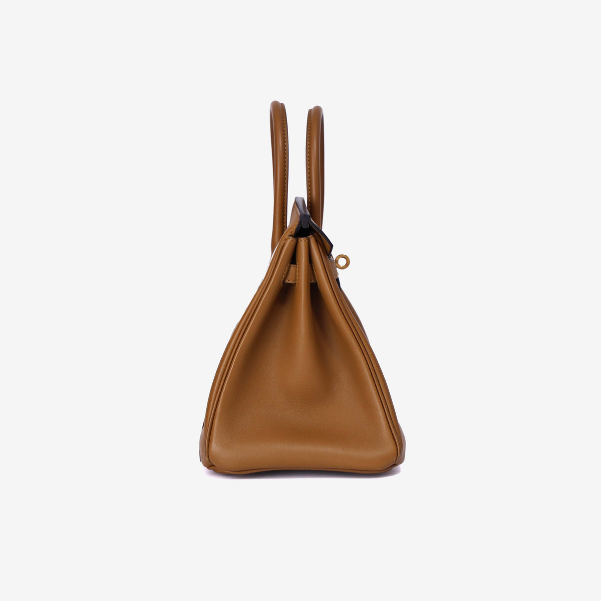 Hermès Birkin 25 in Bronze Doré Swift Leather with Gold Hardware side view