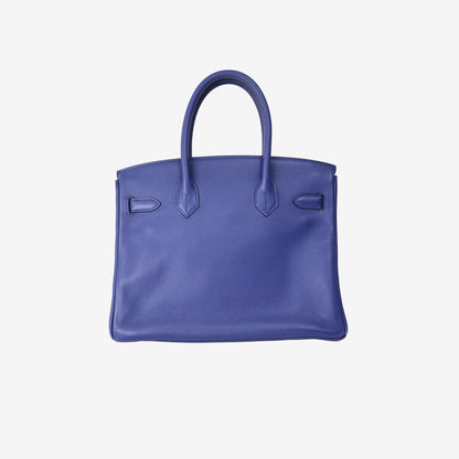 Hermès Birkin 30 in Bleu Vache Trekking Leather with Palladium-Plated Hardware