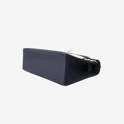 Hermès Kelly Pochette in Noir Swift Leather with Palladium-Plated Hardware (Contact to Enquire)