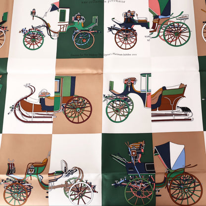Hermès Voitures Exquises Silk Scarf in Multicolour Silk