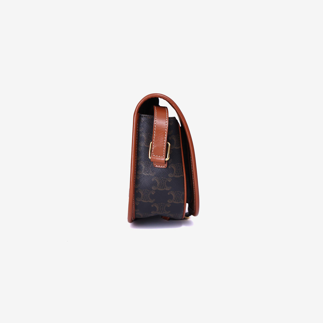 Celine Medium Folco Bag Triomphe Canvas Calfskin (Contact to Enquire)