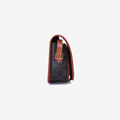 Celine Medium Folco Bag Triomphe Canvas Calfskin (Contact to Enquire)