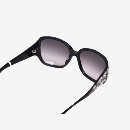 Dior Minuit Sunglasses in Black Acetate with Rhinestone Crystal Embellishments