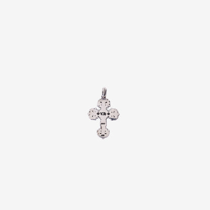 Chrome Hearts Silver Filigree Cross Charm Pendant in 925 Sterling Silver
