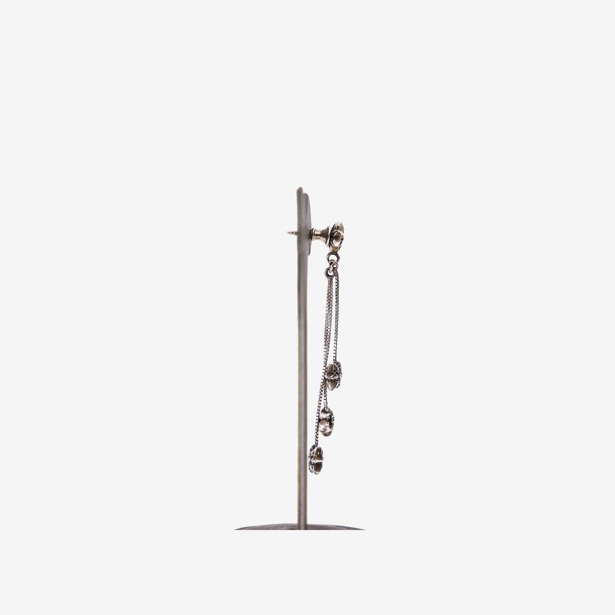 Chrome Hearts JOJO Star Dangle Earring in Sterling Silver side view