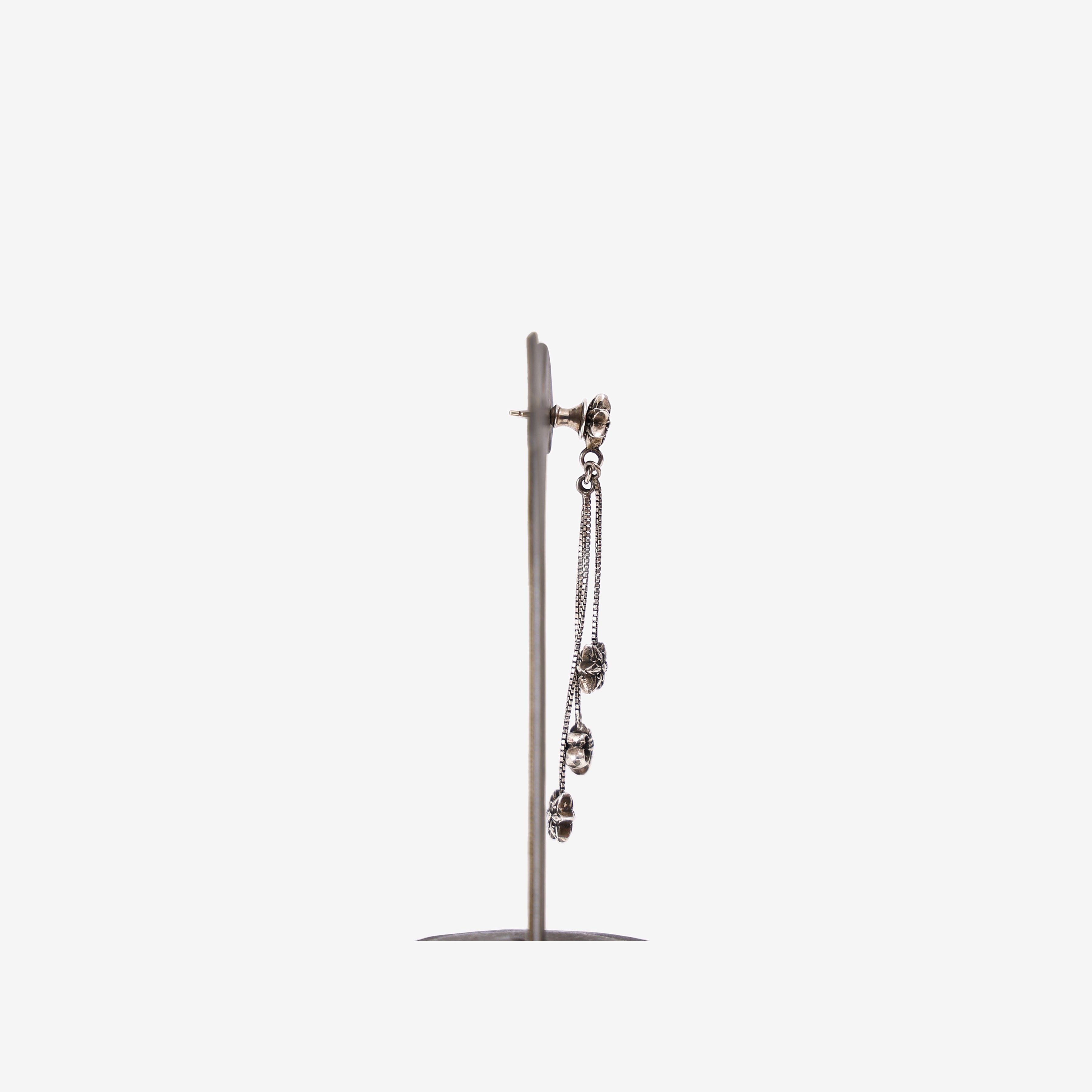 Chrome Hearts JOJO Star Dangle Earring in Sterling Silver side view