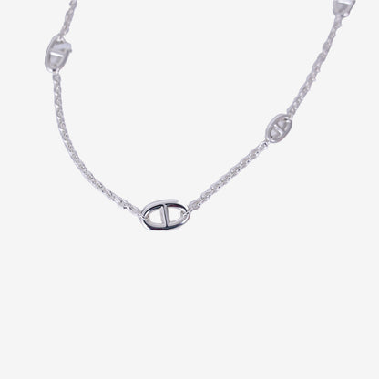 Hermès Farandole Necklace 80 in Silver Sterling Silver front view
