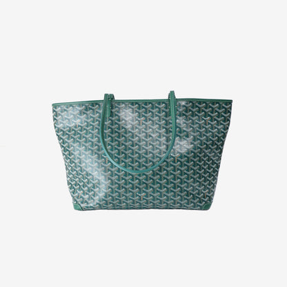 Goyard Saint Louis Tote Bag in Green Goyardine Canvas