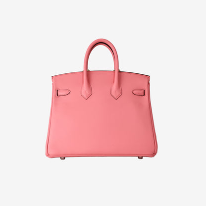 Hermès Birkin 25 in Rose Été K4 Swift Leather with Palladium-Plated Hardware