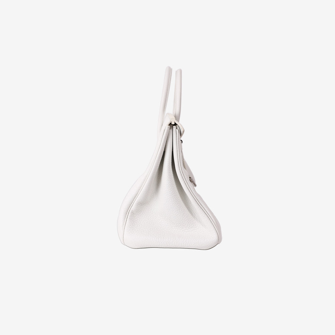 Hermès Birkin 35 in Blanc Togo Leather with Palladium Hardware
