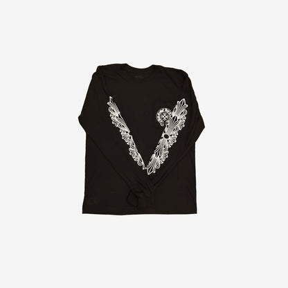 Chrome Hearts Crew T-Shirt in Black Cotton (Sizes Available)