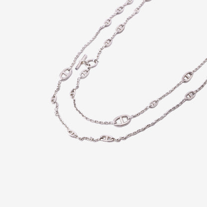 Hermès Farandole Necklace in Sterling Silver (160 cm)