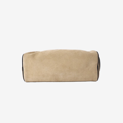 Chanel 26A Matthieu Blazy Large Zipped Pouch in Beige Calfskin Leather