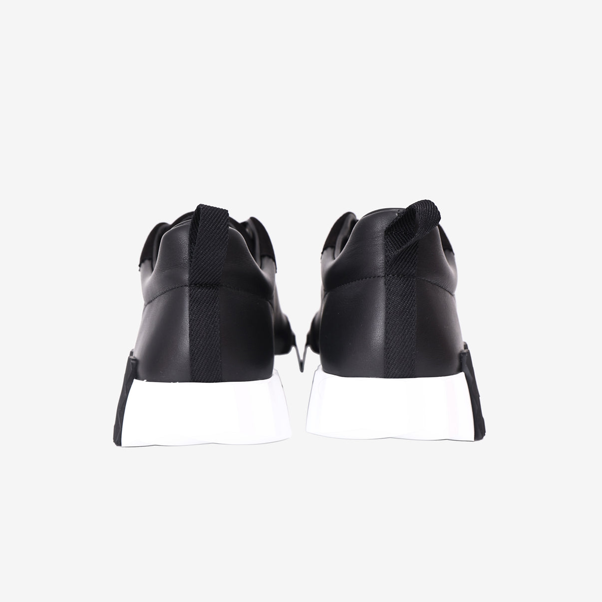 Hermès Bouncing Sneakers in Noir Calfskin and Suede Goatskin back view
