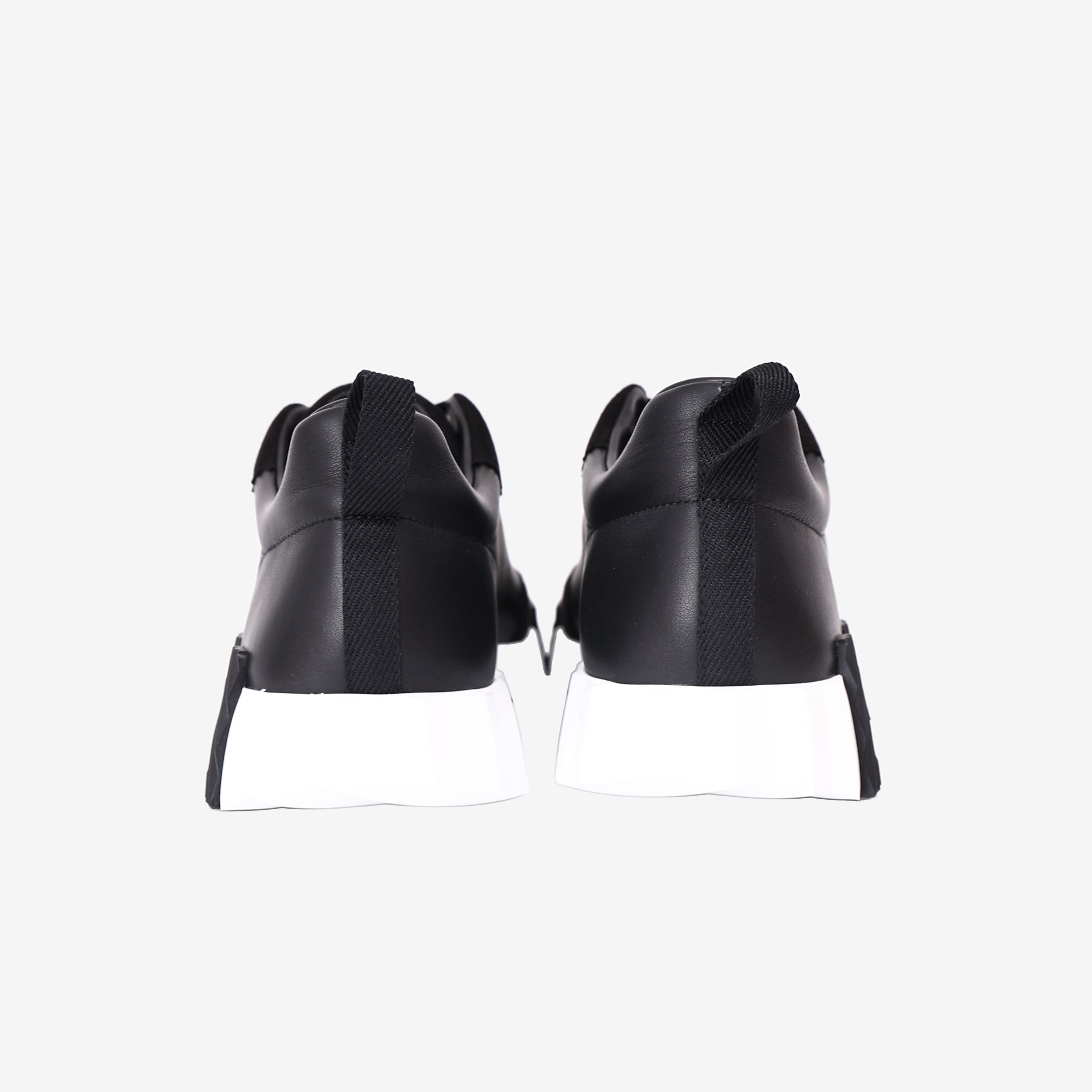 Hermès Bouncing Sneakers in Noir Calfskin and Suede Goatskin back view