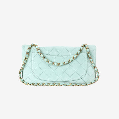 Chanel 26S Souplissimo Maxi Flap Bag in Green Suede Calfskin Leather with Gold Hardware (Contact to Enquire)