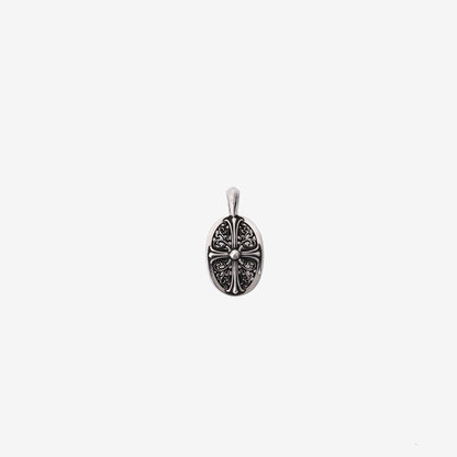 Chrome Hearts Oval Cross Pendant in 925 Sterling Silver