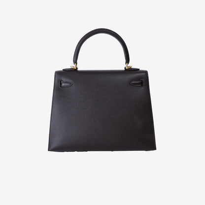 Hermès Kelly 25 in Bai Brun Epsom Leather with Gold Hardware