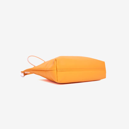 Chrome Hearts Viv Dagger Shoulder Bag in Orange Calf Leather with Silver Hardware bottom side view