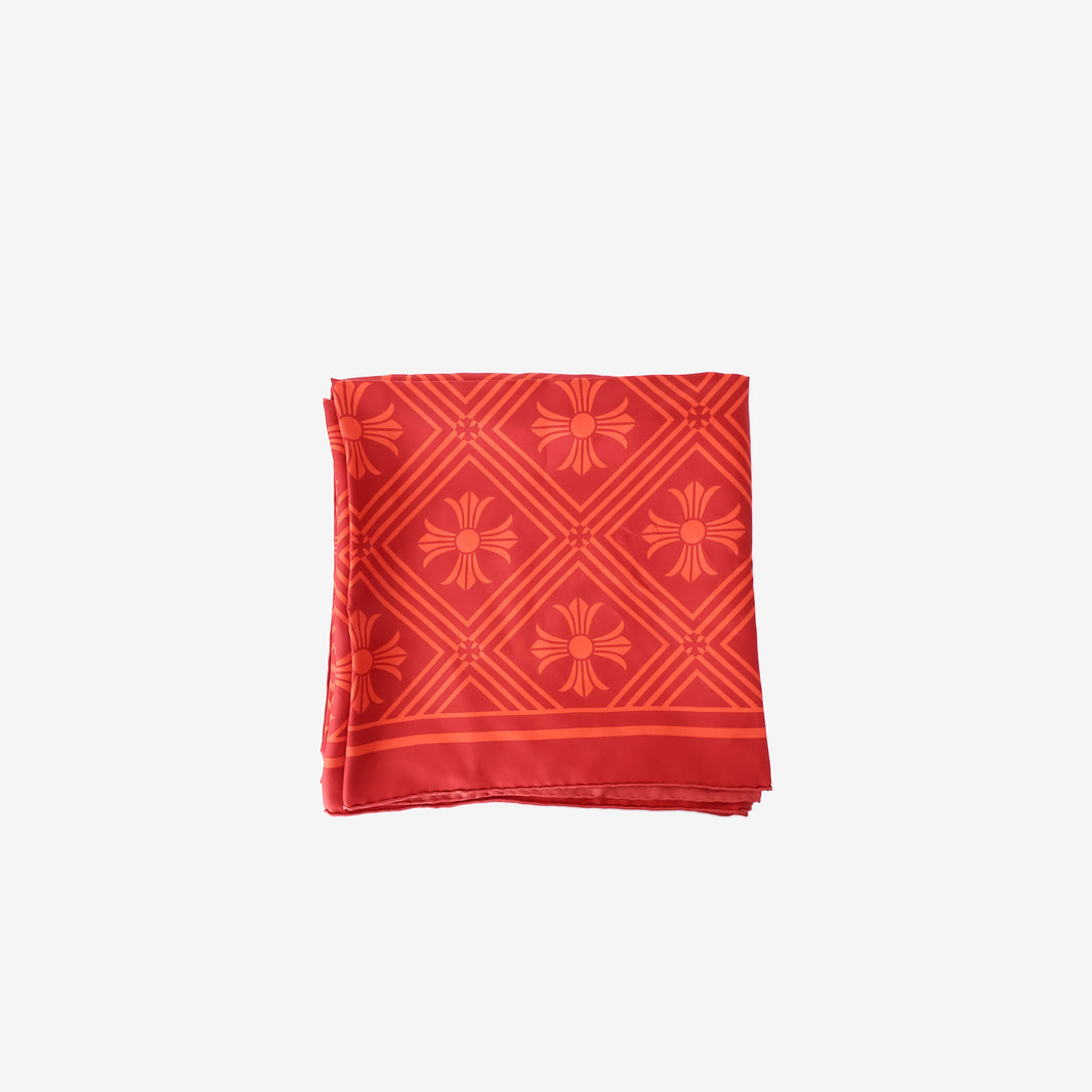 Chrome Hearts Silk Scarf in Red Silk