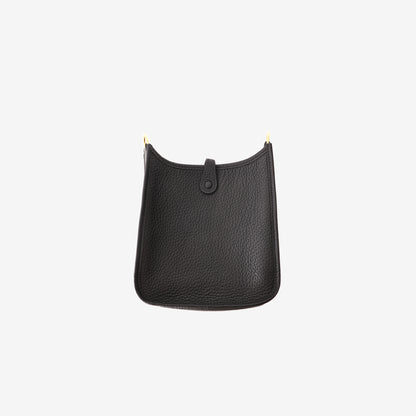 Hermès Evelyne 16 in Black Clemence Leather with Gold-Plated Hardware