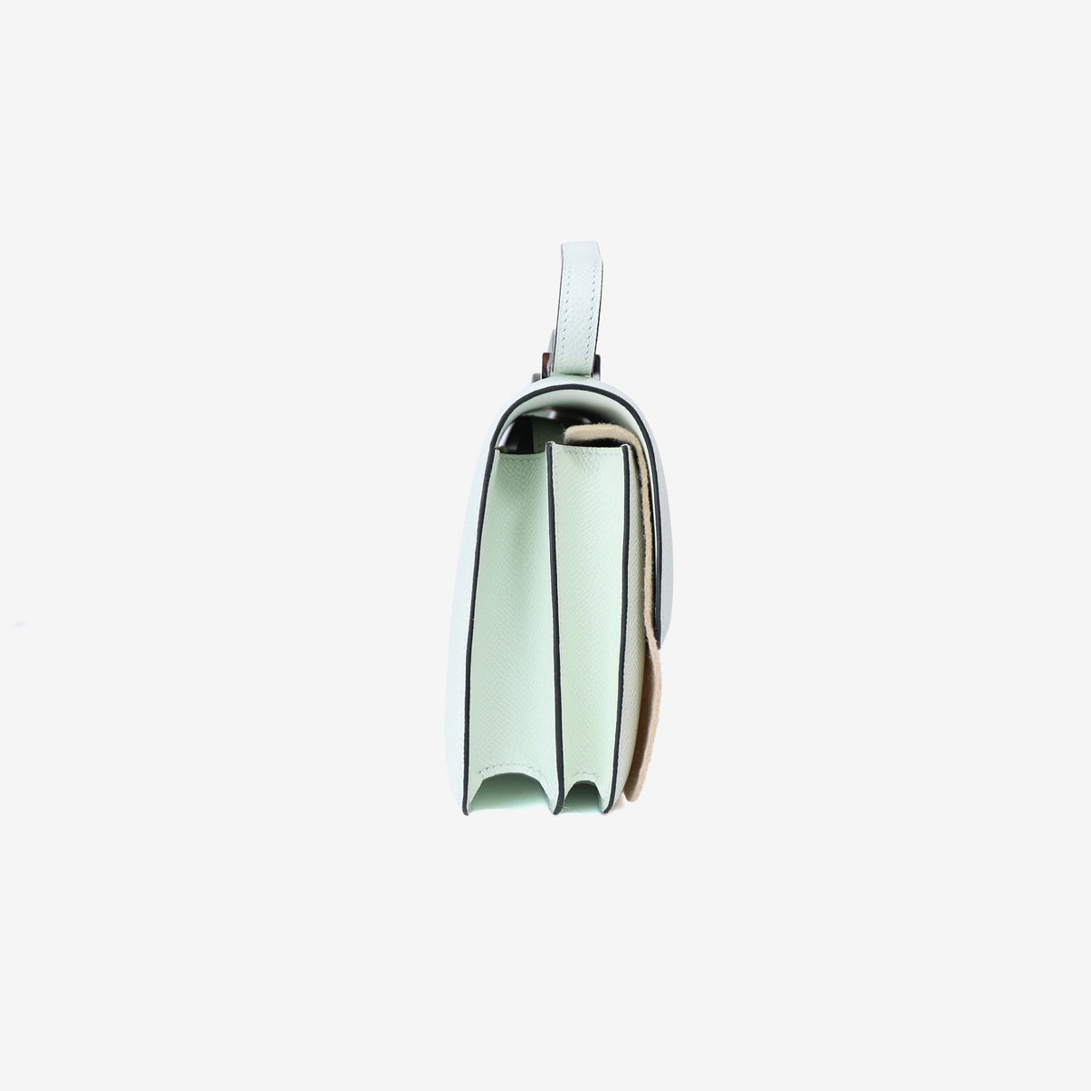 Hermès Constance 18 in Vert Fizz Epsom Leather with Palladium Hardware side view