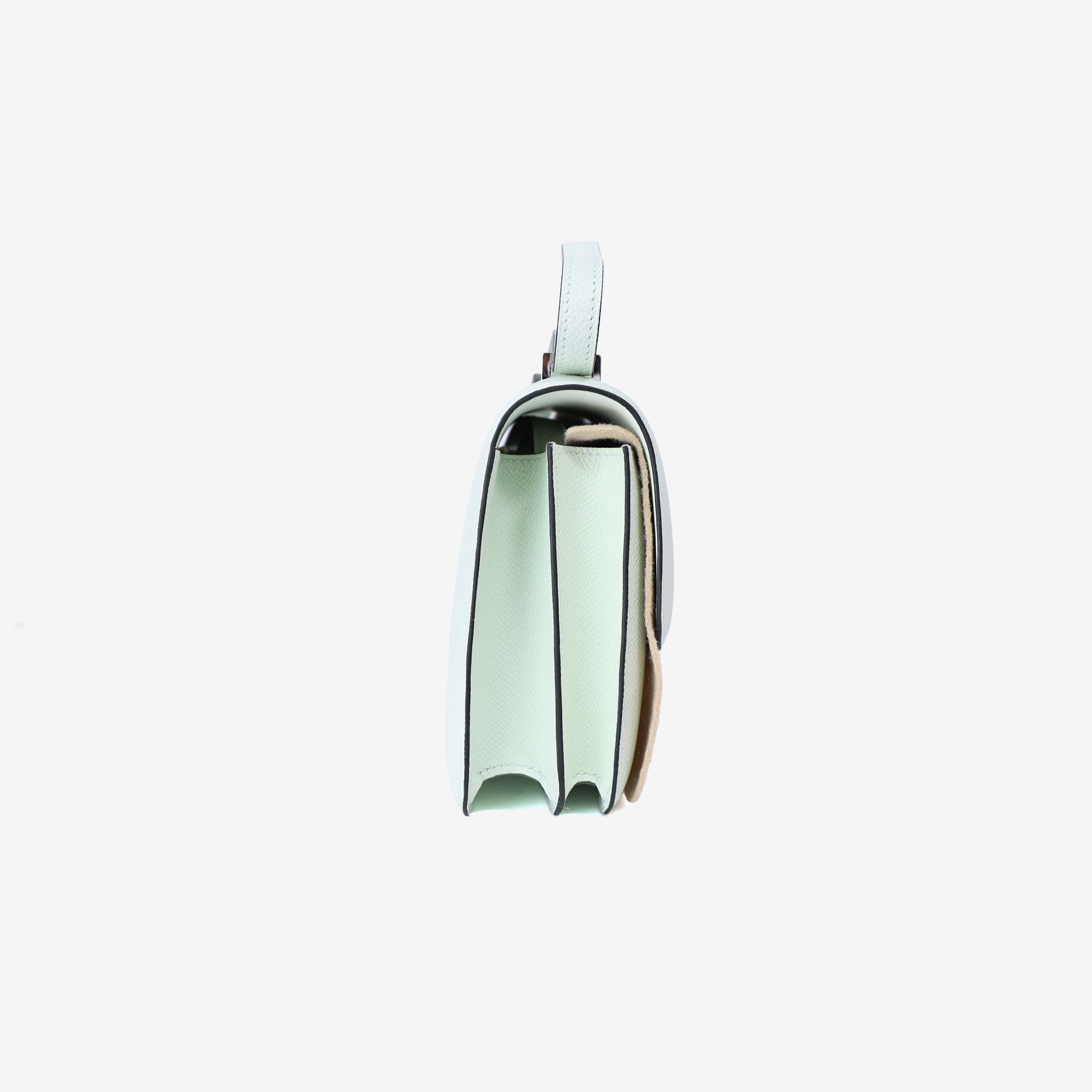 Hermès Constance 18 in Vert Fizz Epsom Leather with Palladium Hardware side view