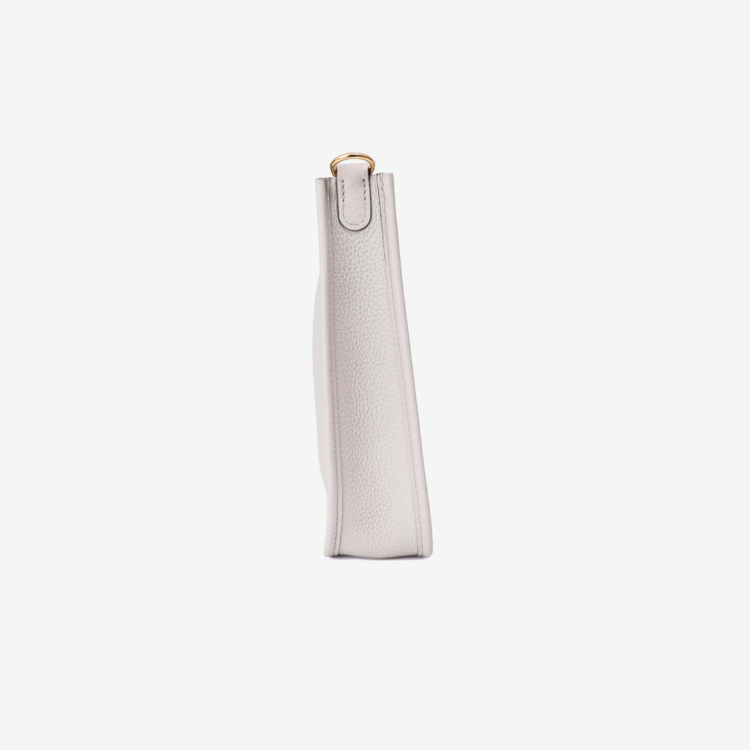 Hermès Evelyne 16 in Beton Clemence Leather with Gold Hardware side view