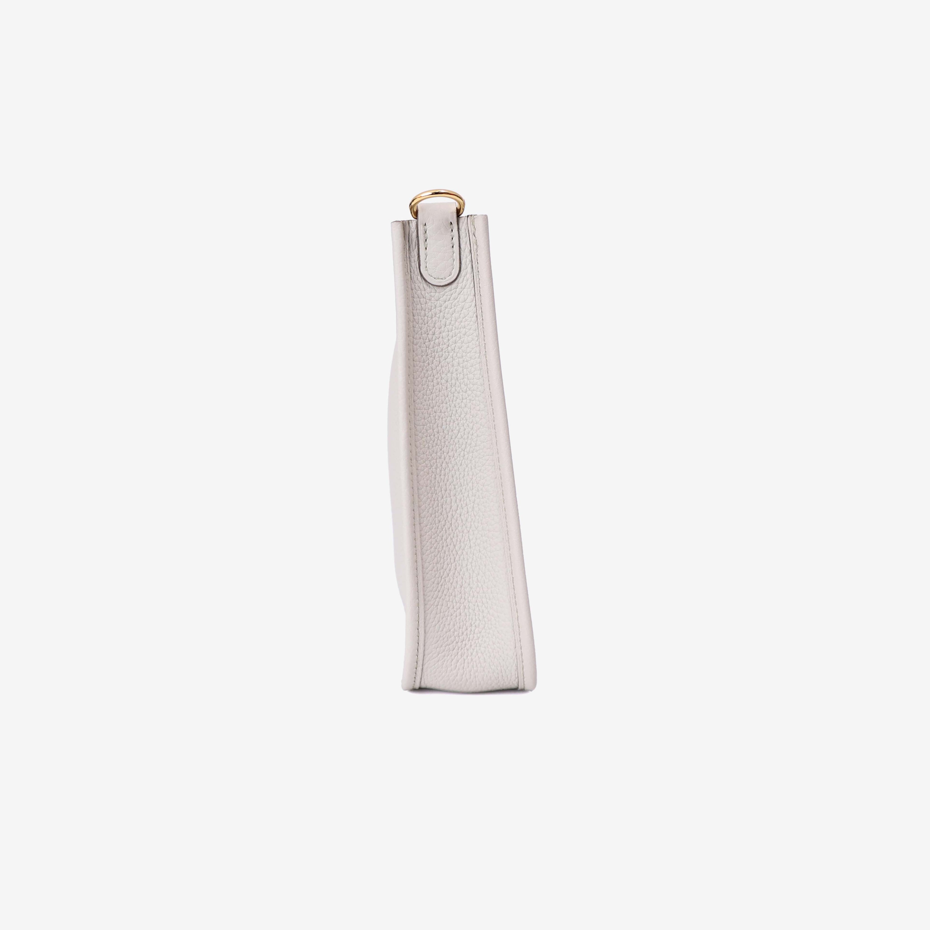 Hermès Evelyne 16 in Beton Clemence Leather with Gold Hardware side view