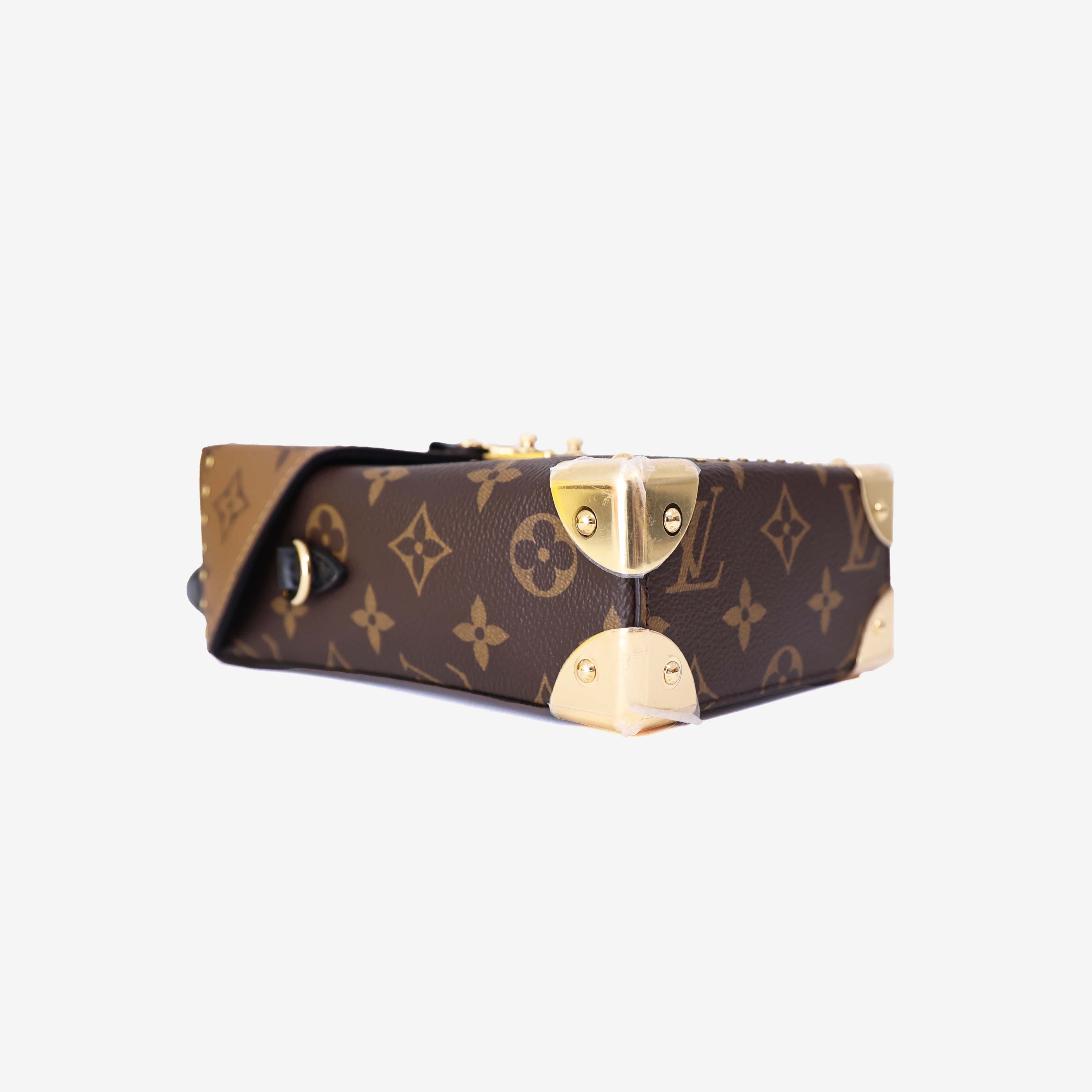 Louis Vuitton Camera Box Bag in Brown Monogram Canvas with Gold Hardware bottom side view