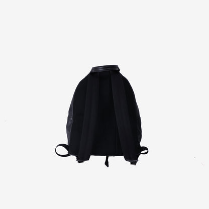 Fendi Monster Rucksack Backpack in Black Calfskin Leather/Crocodile Leather with Silver Hardware
