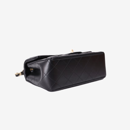 Chanel Crush Mini Rectangular Flap Bag in Black Lambskin with Gold Hardware (Contact to Enquire)