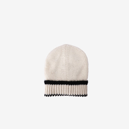Chanel Cloche Beanie in White Cashmere